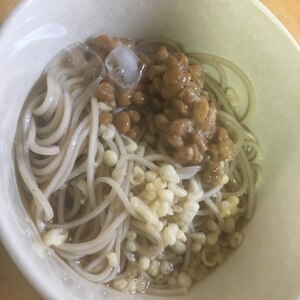 冷やしたぬき納豆蕎麦⭐